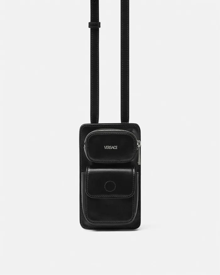 Versace Crossbody and Messengers Men Cargo Crossbody Bag Blacksilver
