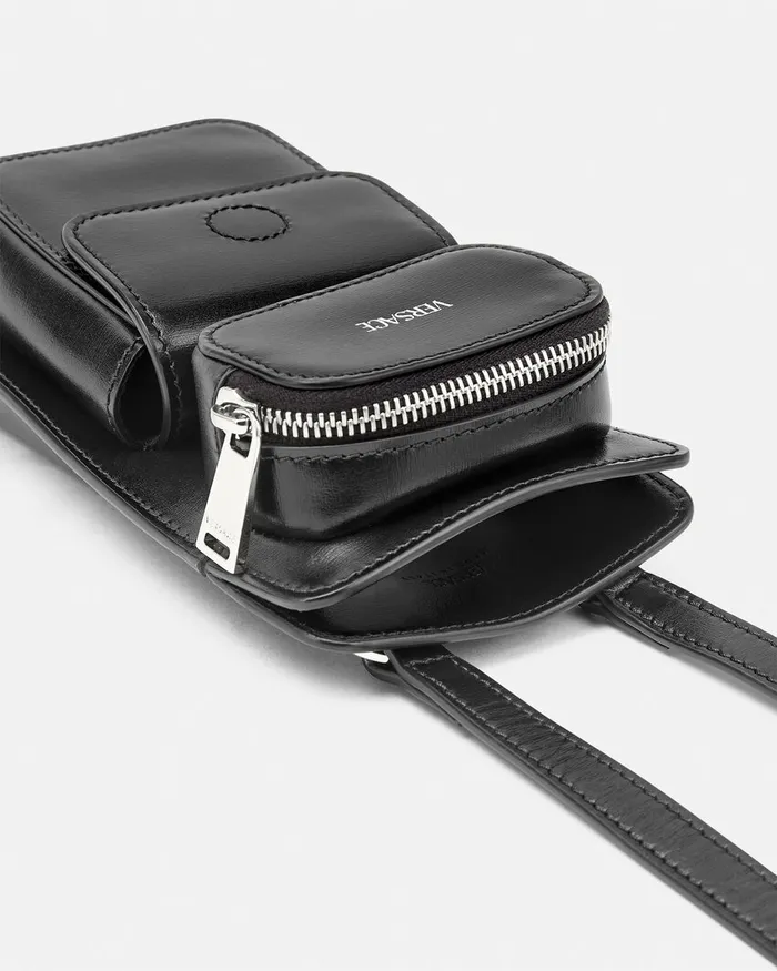 Versace Crossbody and Messengers Men Cargo Crossbody Bag Blacksilver