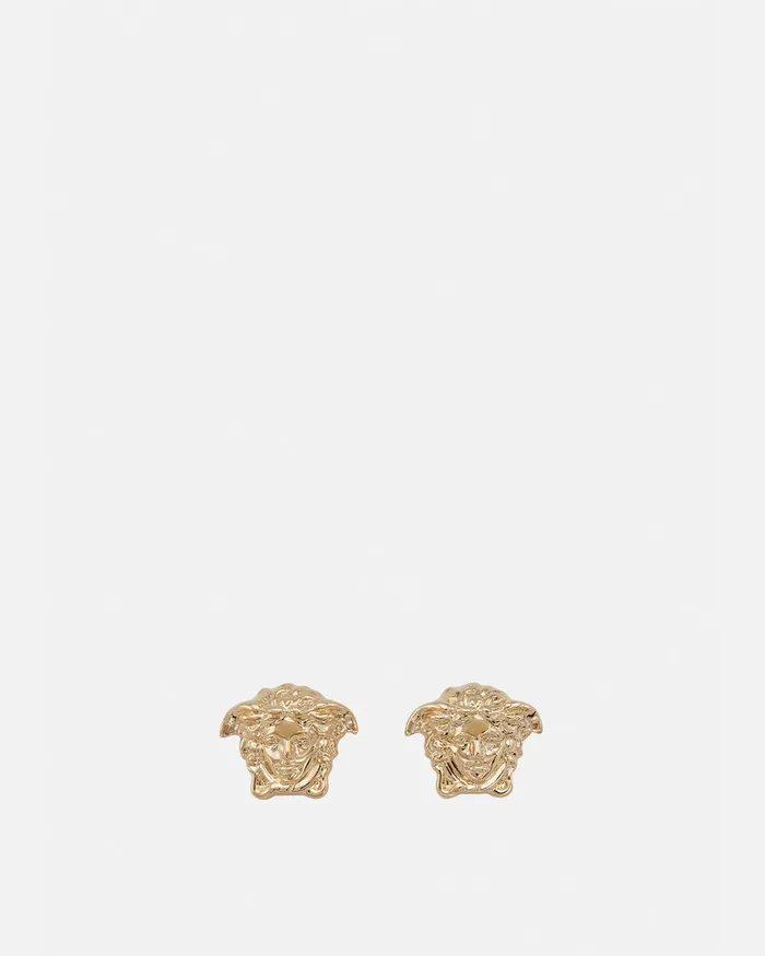 Versace Earrings WomenMen Medusa Head Earrings Gold