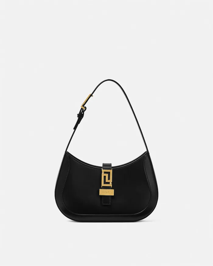 Versace Greca Goddess Women Greca Goddess Small Hobo Bag Blackgold