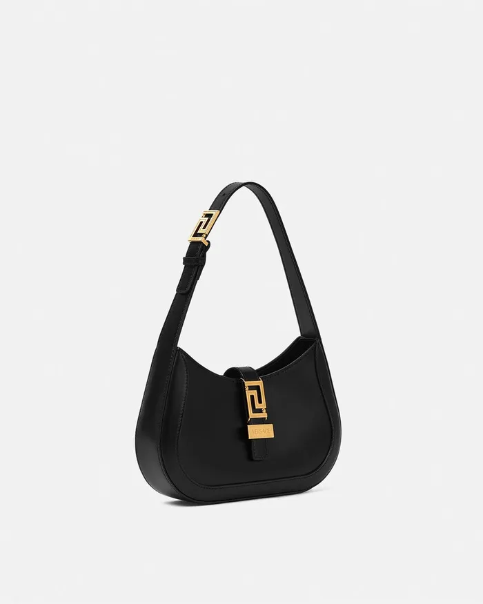 Versace Greca Goddess Women Greca Goddess Small Hobo Bag Blackgold