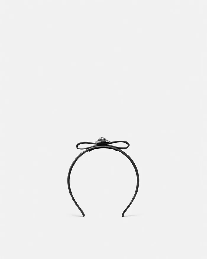 Versace Hair Accessories Women Gianni Ribbon Headband Black
