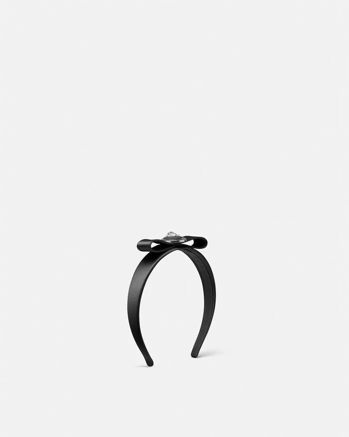 Versace Hair Accessories Women Gianni Ribbon Headband Black