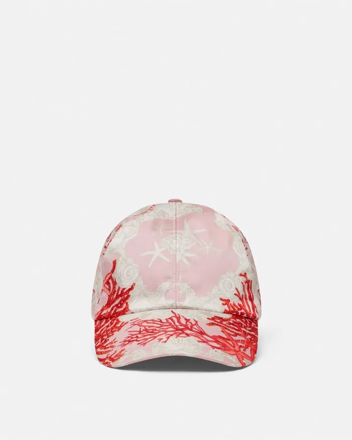 Versace Hats and Caps MenWomen Barocco Sea Baseball Cap Pinkprint
