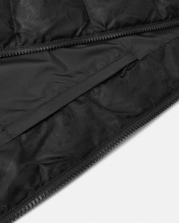 Versace Jackets and Coats Men Barocco Light Puffer Jacket Black