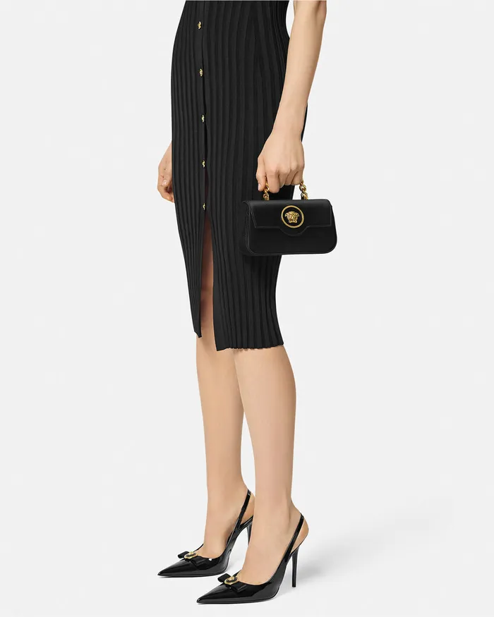 Versace La Medusa Women La Medusa Satin Mini Bag Blackgold