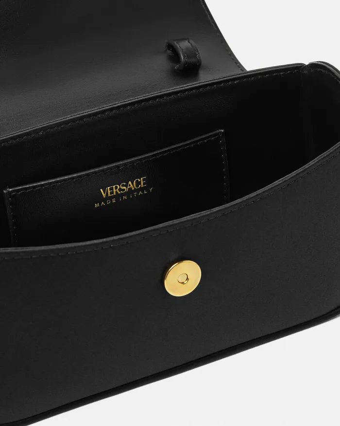 Versace La Medusa Women La Medusa Satin Mini Bag Blackgold