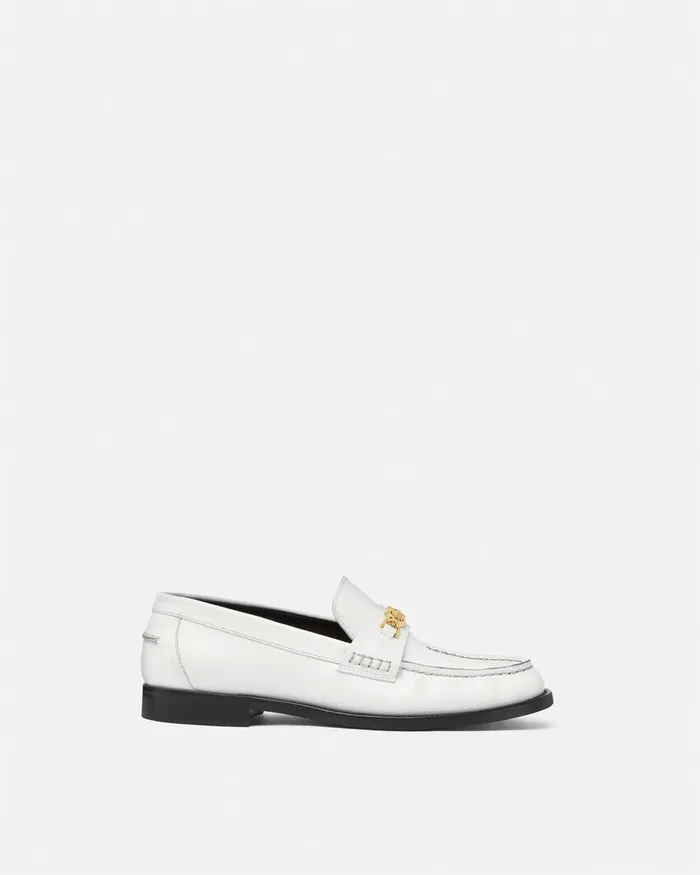 Versace Loafers and Flats Women Medusa 03995 Loafers White