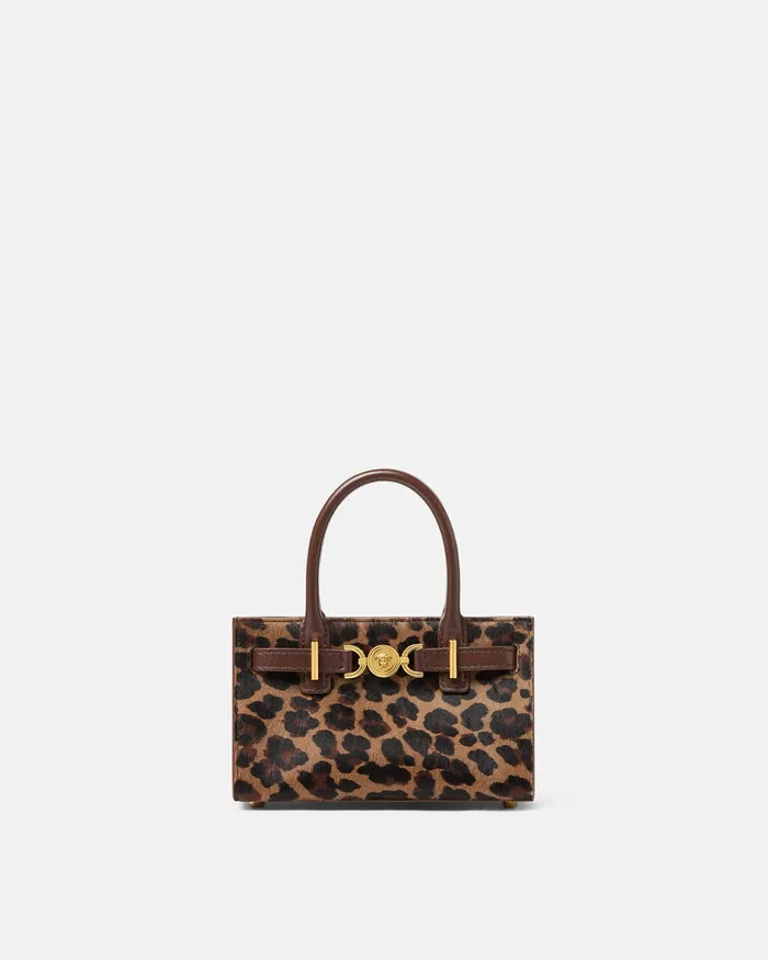 Versace Medusa 03995 Women Leopard Medusa 03995 Mini Tote Bag Animalier
