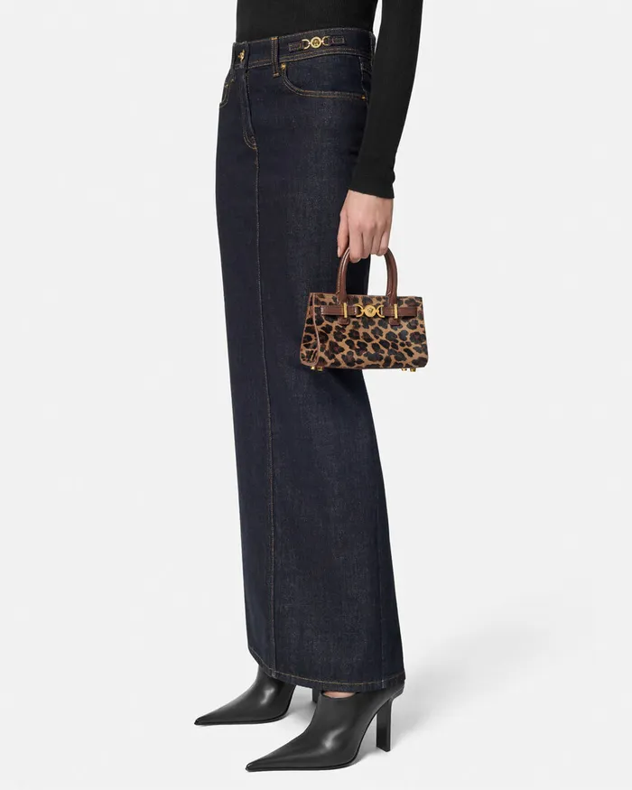 Versace Medusa 03995 Women Leopard Medusa 03995 Mini Tote Bag Animalier