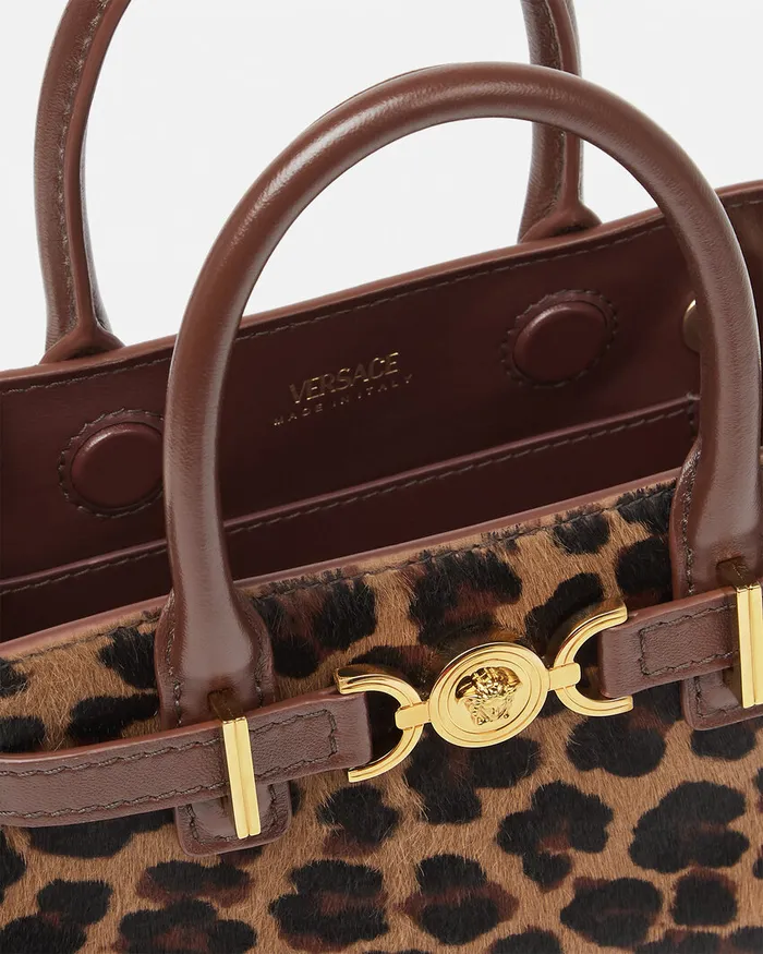 Versace Medusa 03995 Women Leopard Medusa 03995 Mini Tote Bag Animalier