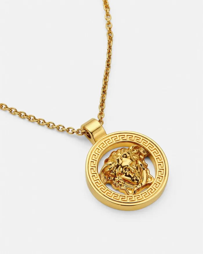 Versace Necklaces WomenMen Medusa 03995 Pendant Necklace Light Gold