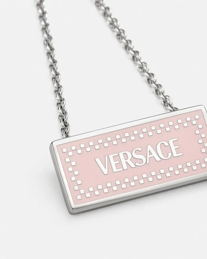 Versace Necklaces Women Small 03990s Vintage Logo Necklace Silver