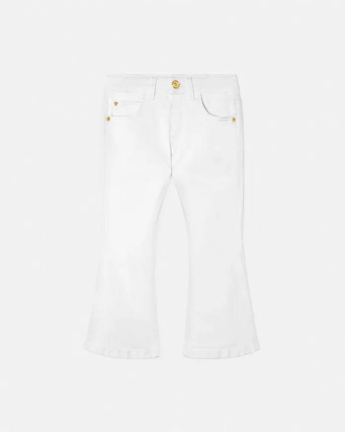 Versace Pants and Skirts Kids Flared Jeans White