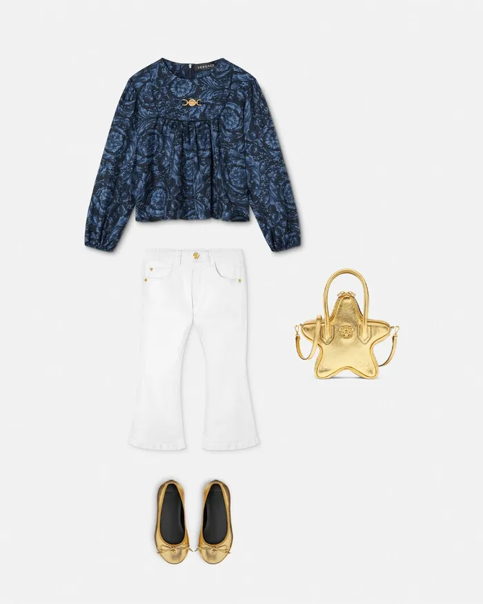 Versace Pants and Skirts Kids Flared Jeans White