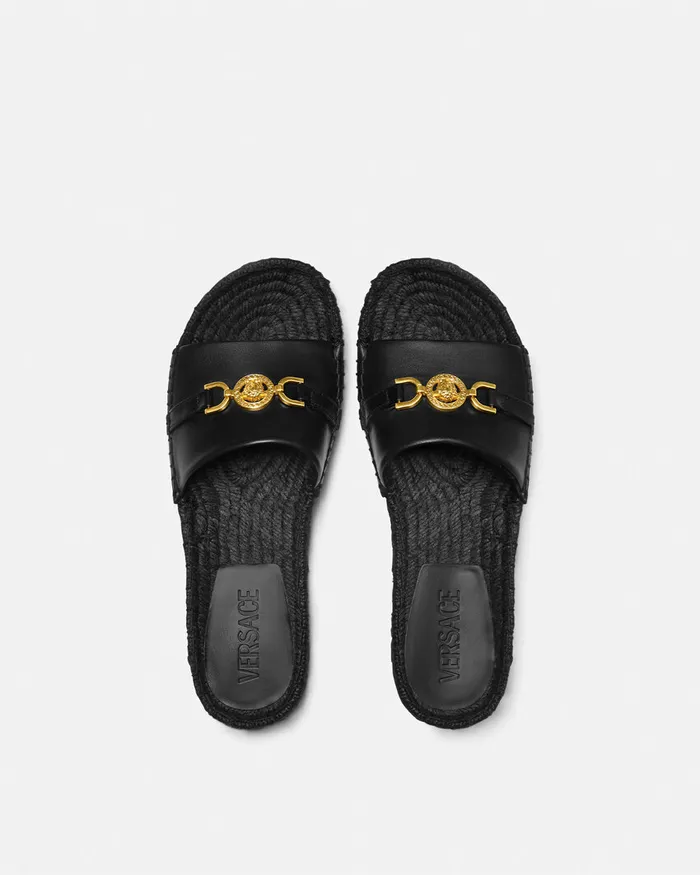 Versace Platforms Women Medusa 03995 Espadrilles 12034 Blackgold