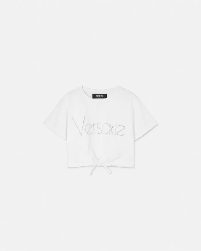 Versace Shirts and Tshirts Kids 1978 ReEdition Logo TShirt White