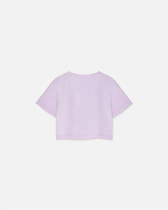Versace Shirts and Tshirts Kids Crystal Medusa Knotted TShirt Lilac
