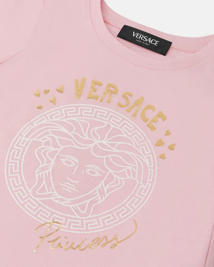 Versace Shirts and Tshirts Kids Medusa Princess TShirt Pink