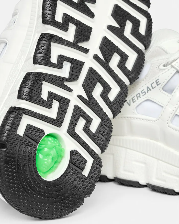 Versace Shoes Kids Trigreca Sneakers Whiteprint