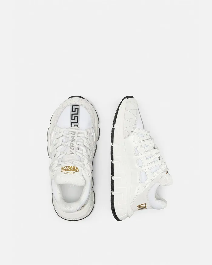 Versace Shoes Kids Trigreca Sneakers Whiteprint