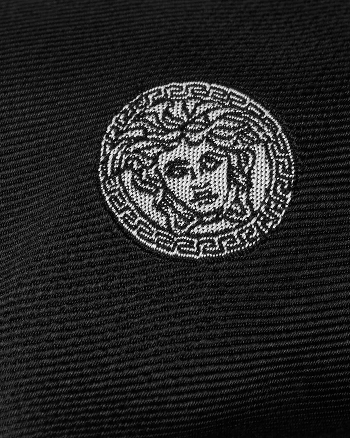 Versace Soft Accessories Men Medusa Silk Tie Black