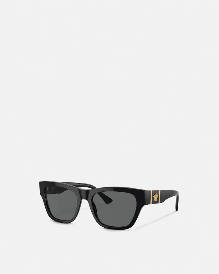 Versace Sunglasses Men Medusa Legend Squared Sunglasses Blackgold