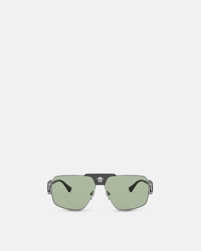 Versace Sunglasses Men Special Project Squared Sunglasses Havana
