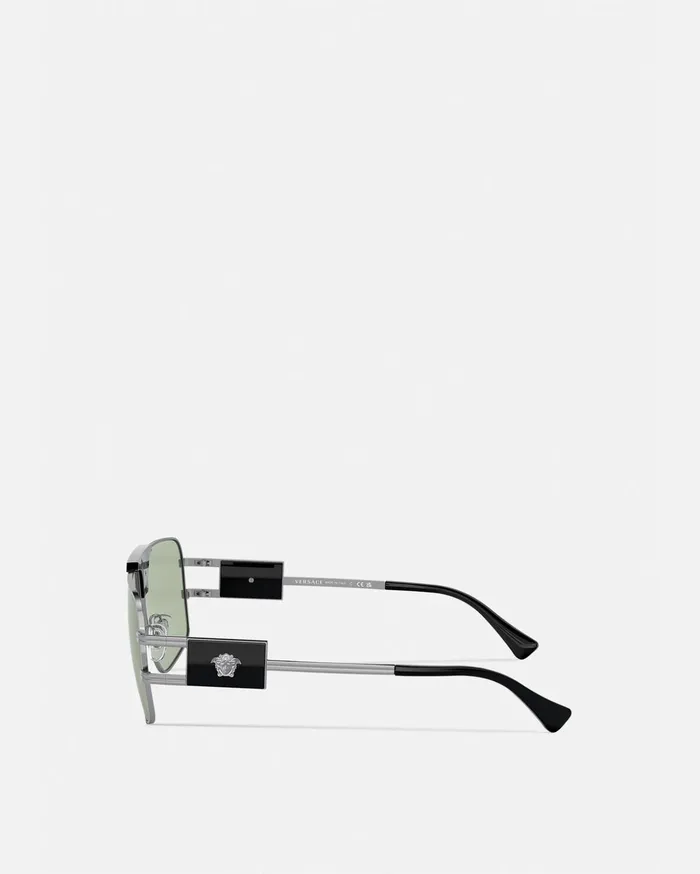 Versace Sunglasses Men Special Project Squared Sunglasses Havana