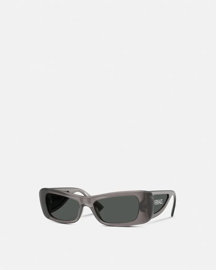 Versace Sunglasses Women Lens Logo Sunglasses Gray