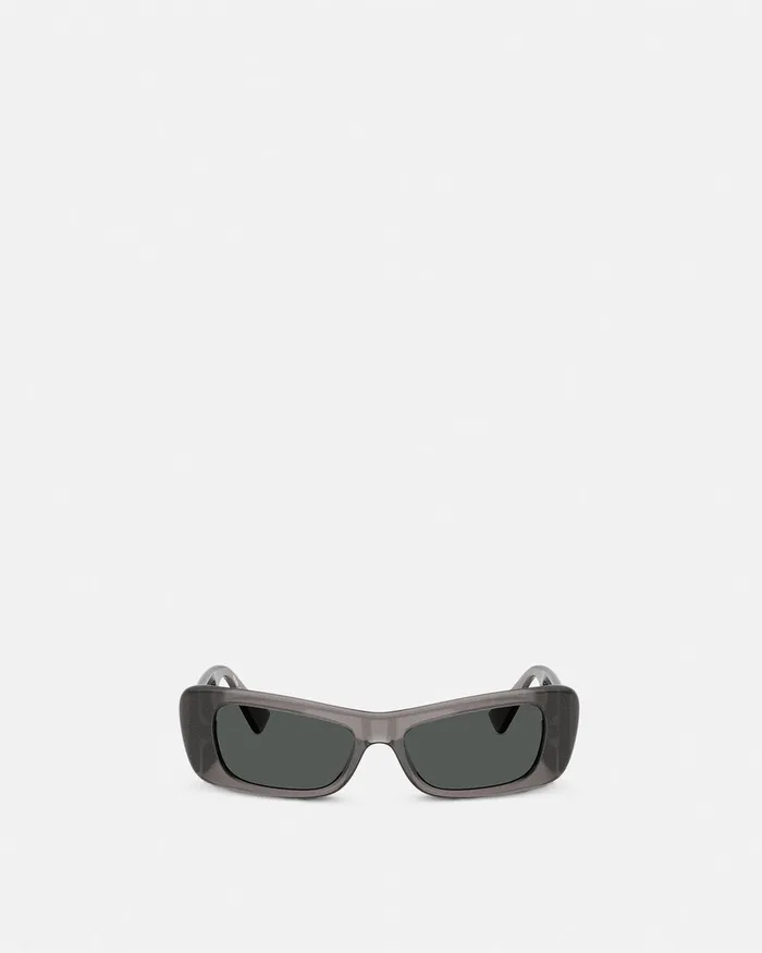 Versace Sunglasses Women Lens Logo Sunglasses Gray