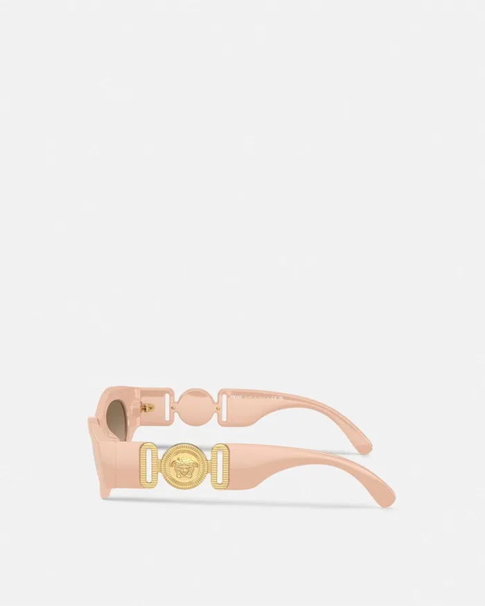Versace Sunglasses Women Medusa Biggie CatEye Sunglasses Light Pink