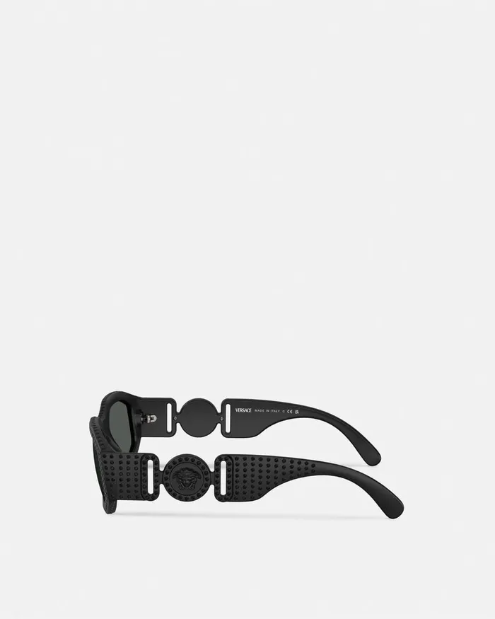 Versace Sunglasses WomenMen Crystal Medusa Biggie Sunglasses Black