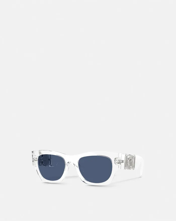 Versace Sunglasses WomenMen Medusa Biggie Sunglasses Transparent