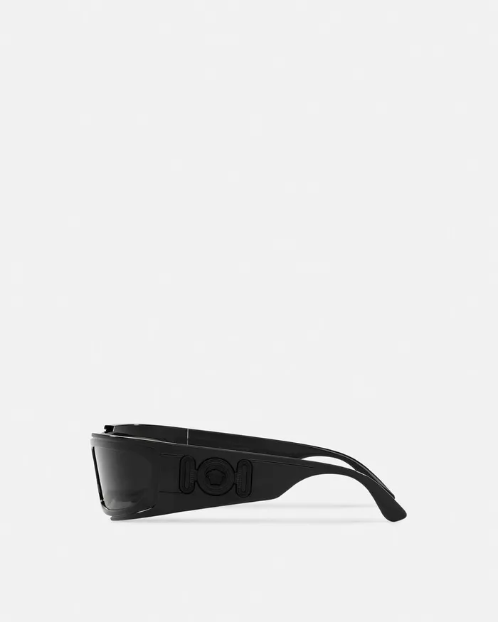 Versace Sunglasses WomenMen Medusa Biggie Wrap Sunglasses Black