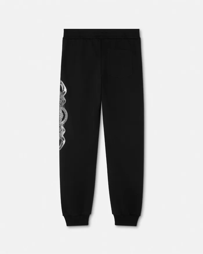 Versace Sweatshirts Men Medusa On Chain Sweatpants Blackprint