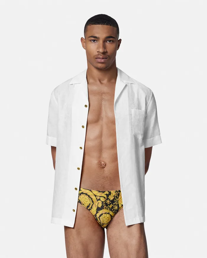 Versace Swimwear Men Barocco Swim Briefs Print