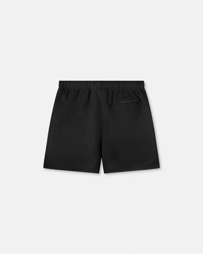 Versace Swimwear Men Embroidered Medusa Swim Boardshorts Black