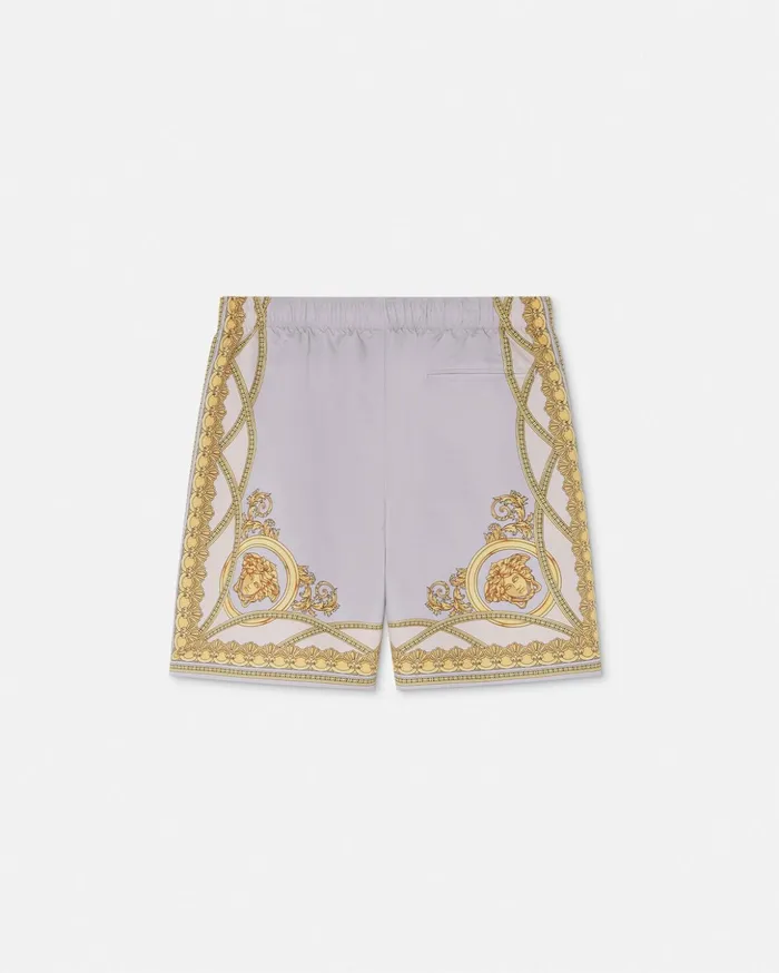 Versace Swimwear Men La Coupe Des Dieux Boardshorts Grayprint