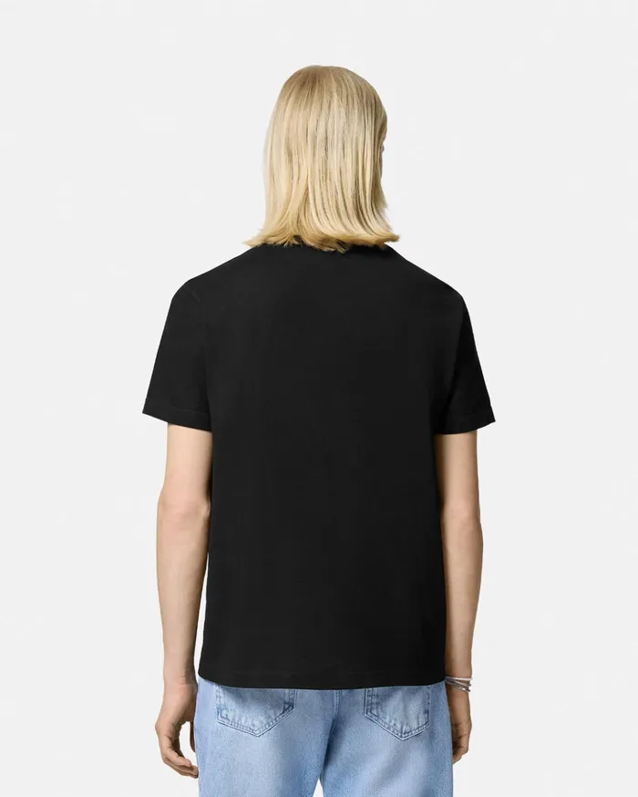 Versace TShirts and Polos Men 90s Vintage Logo Polo Shirt Black