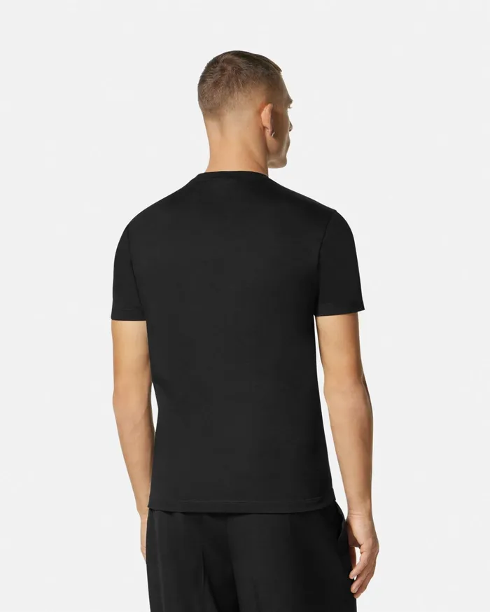 Versace TShirts and Polos Men Medusa Cartouche TShirt Black