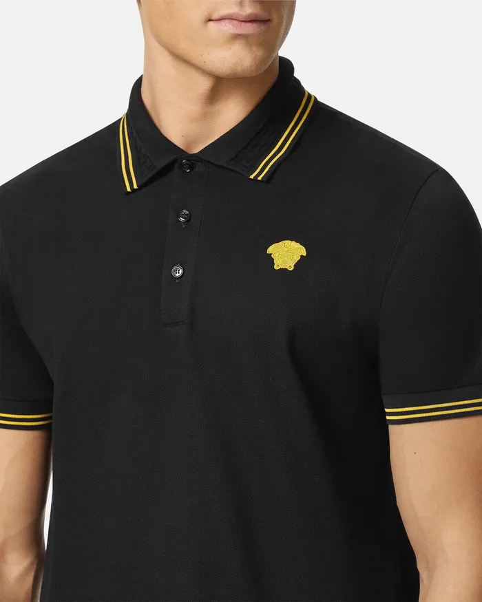 Versace TShirts and Polos Men Medusa Polo Shirt Black
