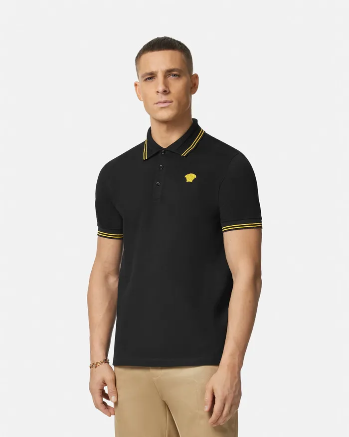 Versace TShirts and Polos Men Medusa Polo Shirt Black