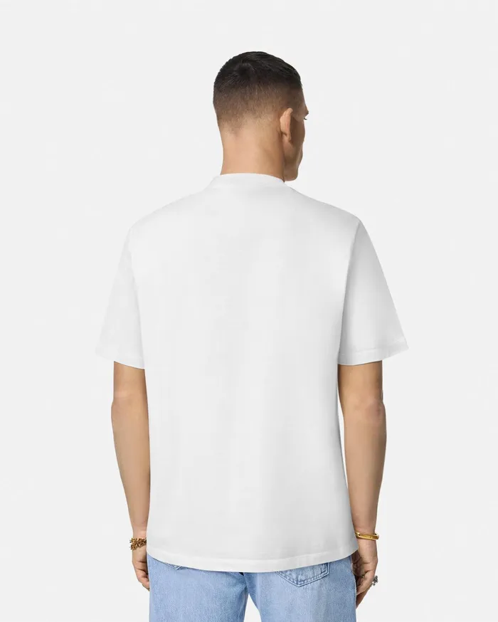 Versace TShirts and Polos Men University Coral TShirt Whiteprint