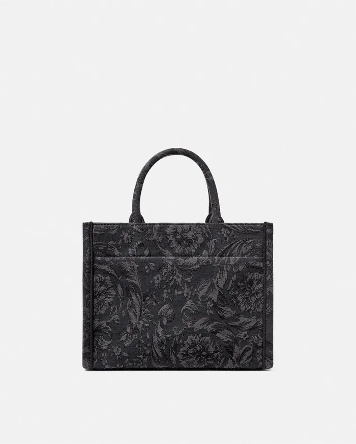 Versace Totes Women Barocco Athena Small Tote Bag Blackprint