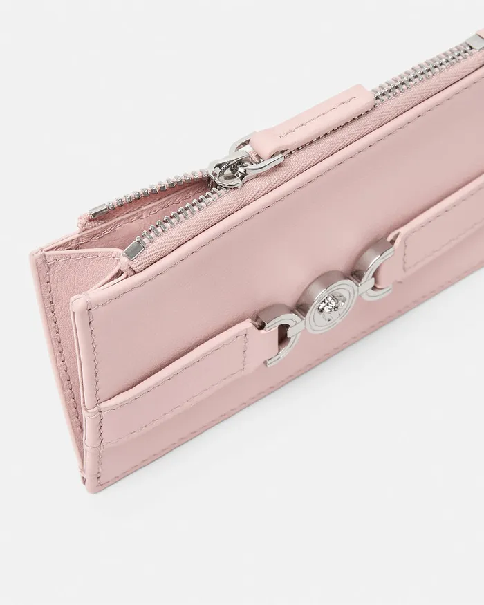 Versace Wallets Women Medusa 03995 Card Holder Light Pink