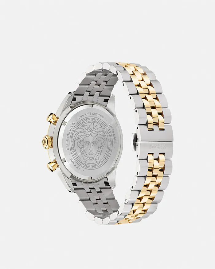 Versace Watches Men Chrono Master Watch Greengold