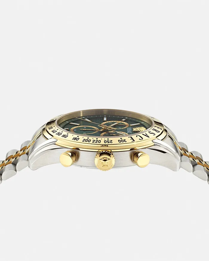 Versace Watches Men Chrono Master Watch Greengold