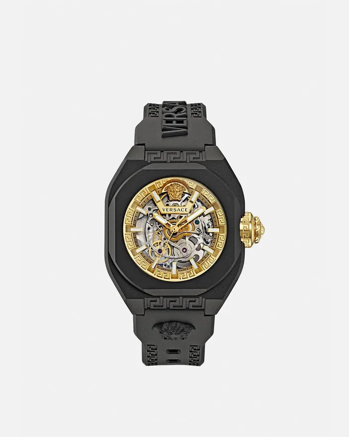 Versace Watches WomenMen VLegend Skeleton Watch Black