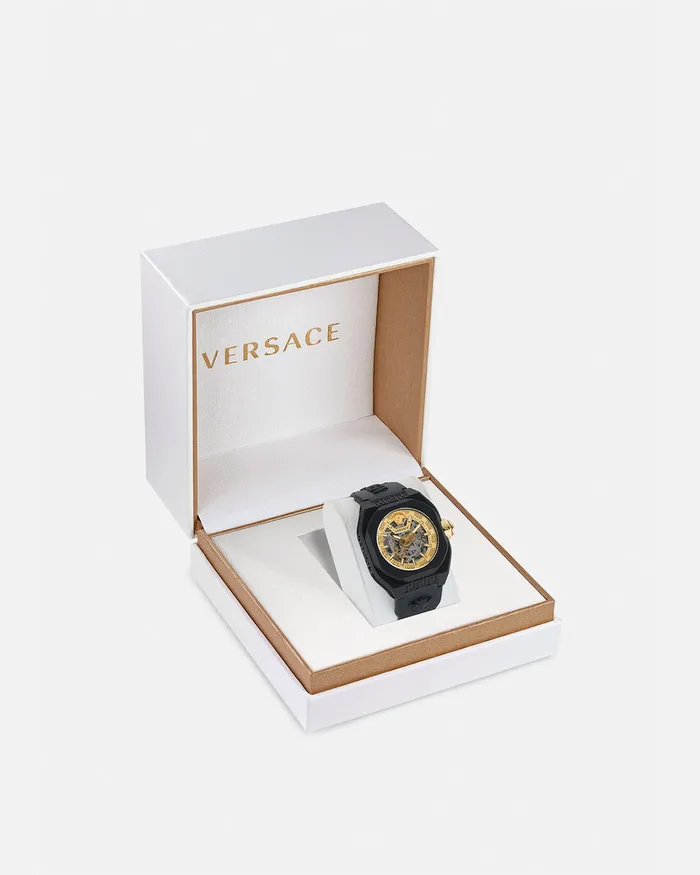 Versace Watches WomenMen VLegend Skeleton Watch Black